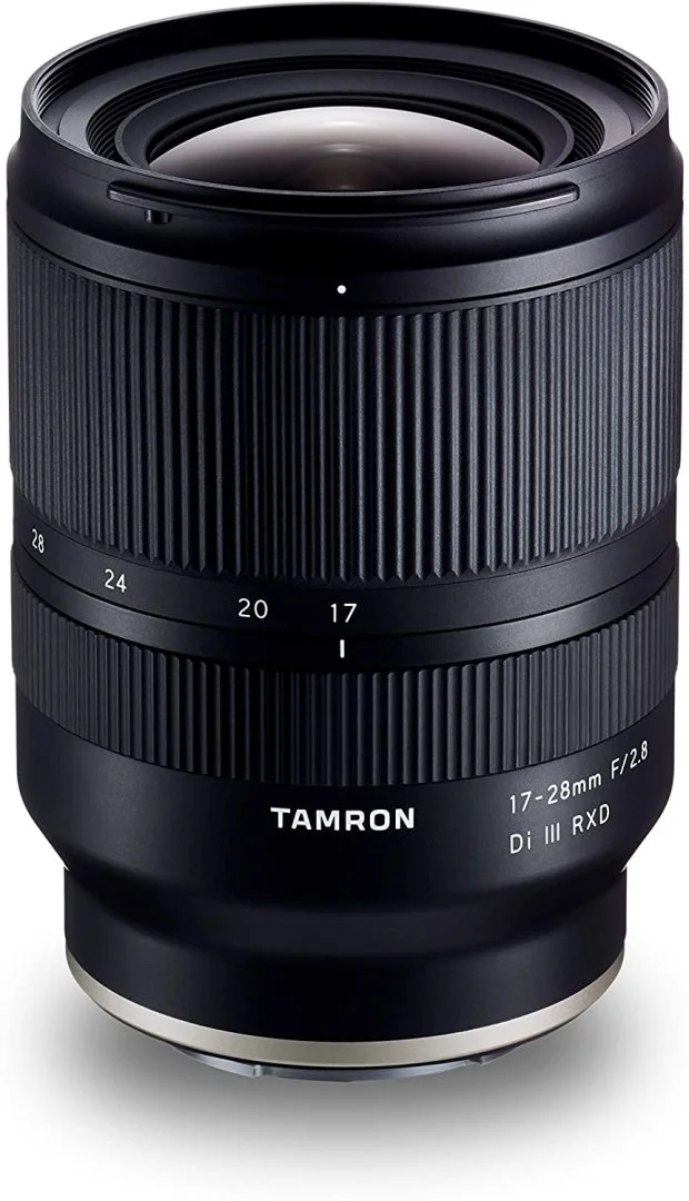 Tamron 17-28mm f/2.8 Di III RXD lens for Sony E mount cameras.