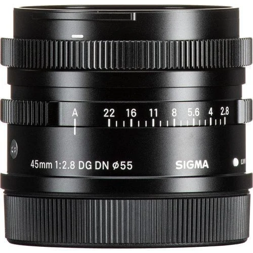 Sigma 45mm F2.8 DG DN 0 Sigma 45mm F2.8 DG DN lens for mirrorless cameras, available at Camix UK.