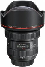 Canon EF 11-24mm f/4L USM lens, wide-angle zoom for professional photography.