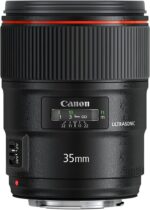 Canon EF 35mm f/1.4L II USM lens for professional photography.