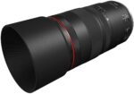 Canon RF 100mm f/2.8L Macro IS USM lens, ideal for macro photography.