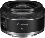 Canon RF 50mm F1.8 STM lens for mirrorless cameras, available at Camix UK.