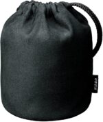 Nikon lens pouch for camera lenses, ideal for protection and storage.