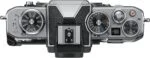 Top view of Nikon Z fc camera body with control dials, available at Camix UK.