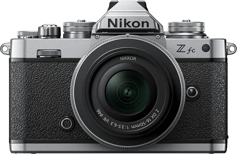 Nikon Z fc camera with Z 16-50mm f/3.5-6.3 lens, available at Camix UK.