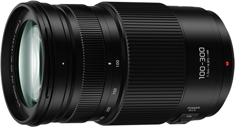 Panasonic LUMIX G II 100-300mm lens, ideal for mirrorless cameras, available at Camix UK.