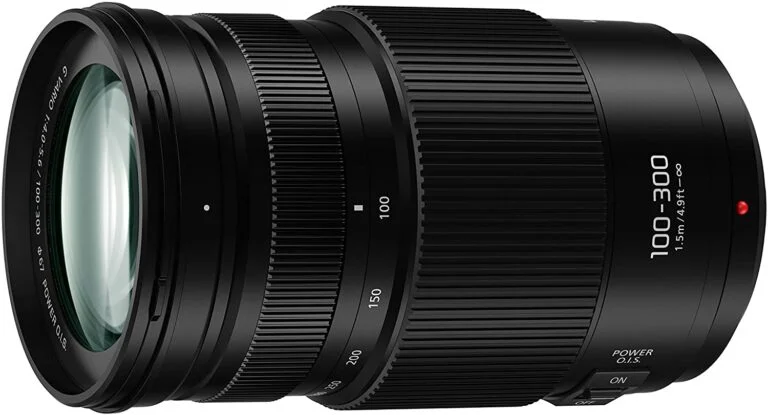 Panasonic LUMIX G II 100-300mm lens, ideal for mirrorless cameras, available at Camix UK.