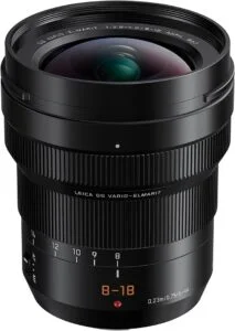 Panasonic Leica DG Elmarit 8-18mm f/2.8-4.0 Asph lens for Micro Four Thirds cameras.