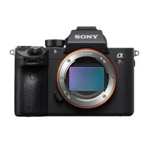 Sony A7R Mark IV mirrorless camera body, ideal for professional photography.