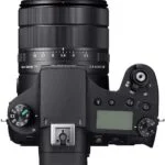 Top view of Sony Cyber-shot DSC-RX10 IV digital camera with lens and controls.
