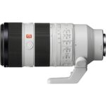 Sony telephoto zoom lens with tripod mount, ideal for professional photography.