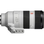 Sony telephoto zoom lens with tripod mount, ideal for professional photography.