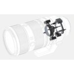 Illustration of a camera lens with internal components, ideal for photography enthusiasts and professionals.