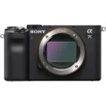 Sony A7C black mirrorless camera body, ideal for professional photography.