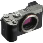 Sony A7C silver mirrorless camera body, ideal for photography enthusiasts and professionals.