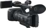 Sony PXW-Z150 4K XDCAM camcorder with lens and viewfinder, ideal for professional video recording.