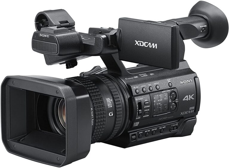 Sony PXW-Z150 4K XDCAM camcorder with professional features.