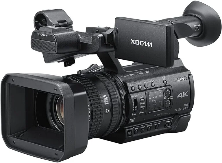 Sony PXW-Z150 4K XDCAM camcorder with professional features.
