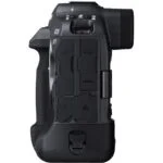 Side view of Canon EOS R3 camera body with ports visible, available at Camix UK.
