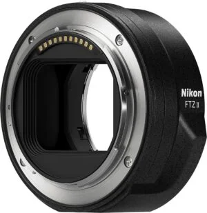 Nikon FTZ II Mount Adapter for Nikon cameras, enhancing lens compatibility.