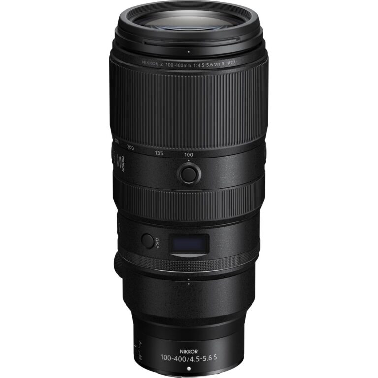 Nikon Z 100-400mm f/4.5-5.6 S Lens for mirrorless cameras, ideal for wildlife photography.