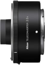 Nikon Z 2x Teleconverter for mirrorless cameras, enhances zoom capabilities.