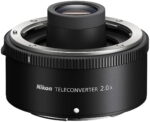 Nikon Z 2x Teleconverter for mirrorless cameras, enhances zoom capabilities.