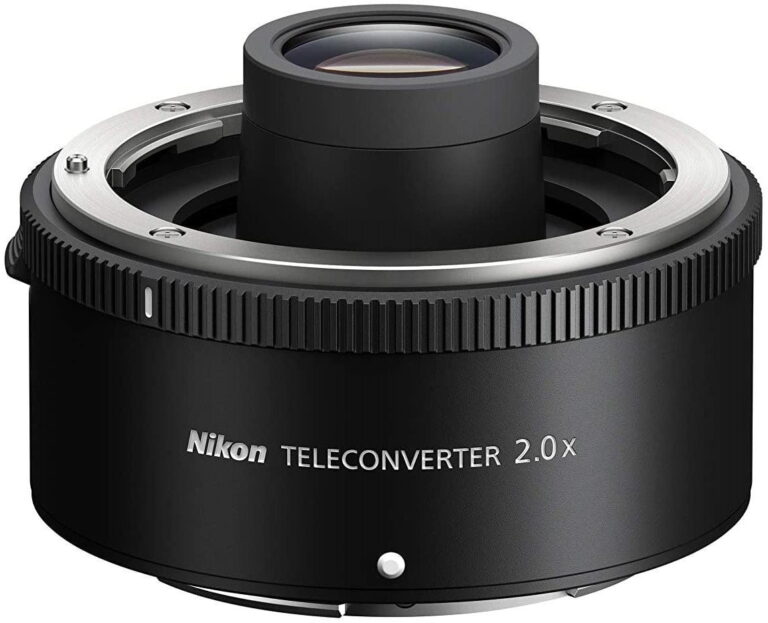 Nikon Z 2x Teleconverter for mirrorless cameras, enhances zoom capabilities.