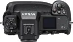 Top view of Nikon Z9 camera body with controls and display, available at Camix UK.