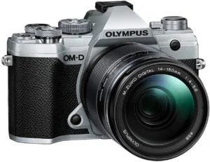 Olympus OM-D E-M5 Mark III with 14-150mm lens, mirrorless camera available at Camix UK.