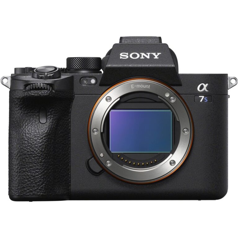 Sony A7S III mirrorless camera body, ideal for professional photography and videography.