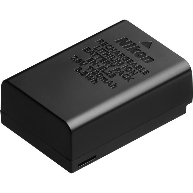 Nikon EN-EL25 battery for Z 50 and Z fc cameras, available at Camix UK.