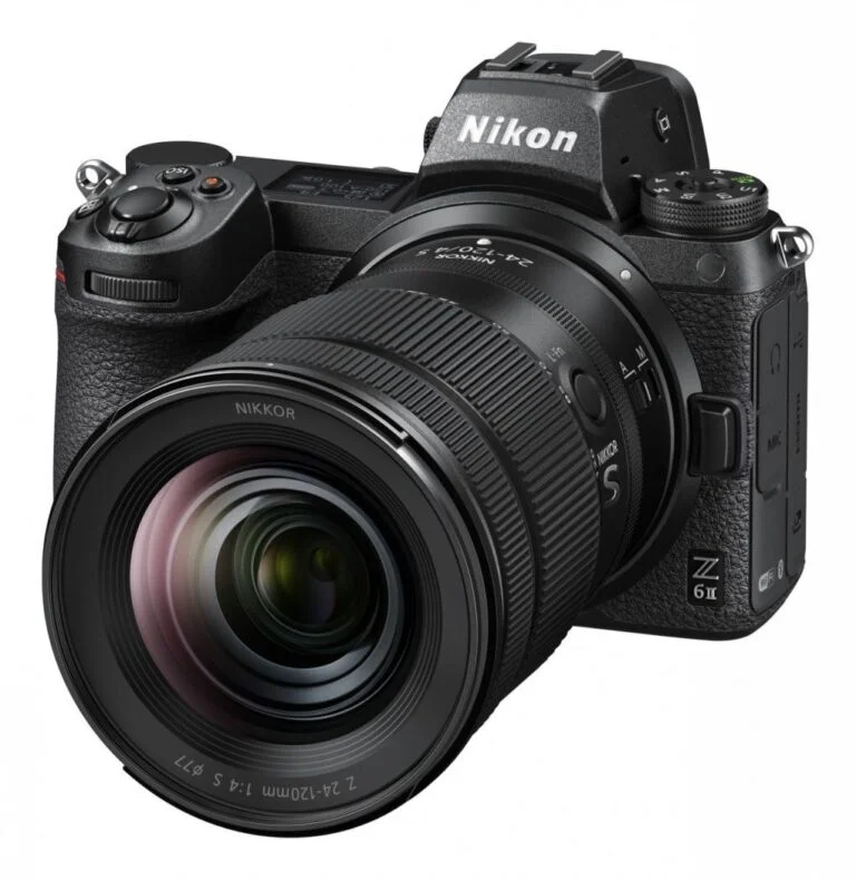 Nikon Z6 II camera with Nikkor Z 24-120mm f/4 S lens, ideal for professional photography.