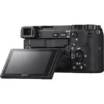 Sony A6400 camera body with flip screen, ideal for photography and videography.