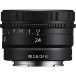 Sony FE 24mm f/2.8 G lens for mirrorless cameras, ideal for photography enthusiasts.