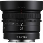 Sony FE 24mm f/2.8 G lens for mirrorless cameras, ideal for photography enthusiasts.