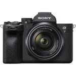 Sony A7 IV mirrorless camera with 28-70mm lens, available at Camix UK.