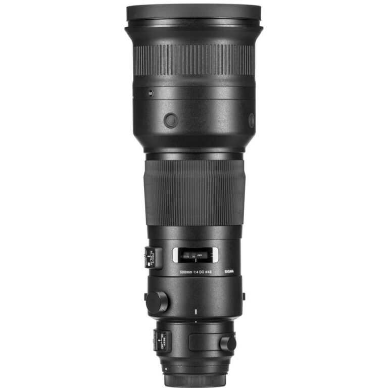 Sigma 500mm f/4 DG OS HSM Sports lens for professional photography.