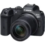 Canon EOS R7 with 18-150mm lens, mirrorless camera available at Camix UK.