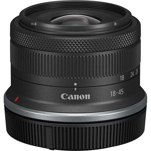 Canon RF-S 18-45mm F4.5-6.3 IS STM lens for mirrorless cameras.