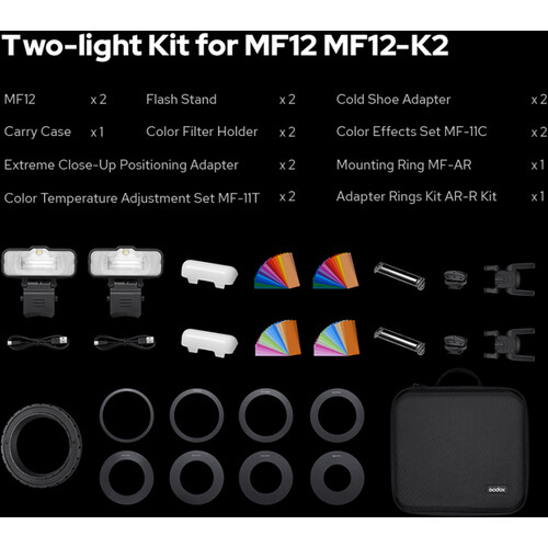Godox MF12-K2 Macro Flash Light Kit