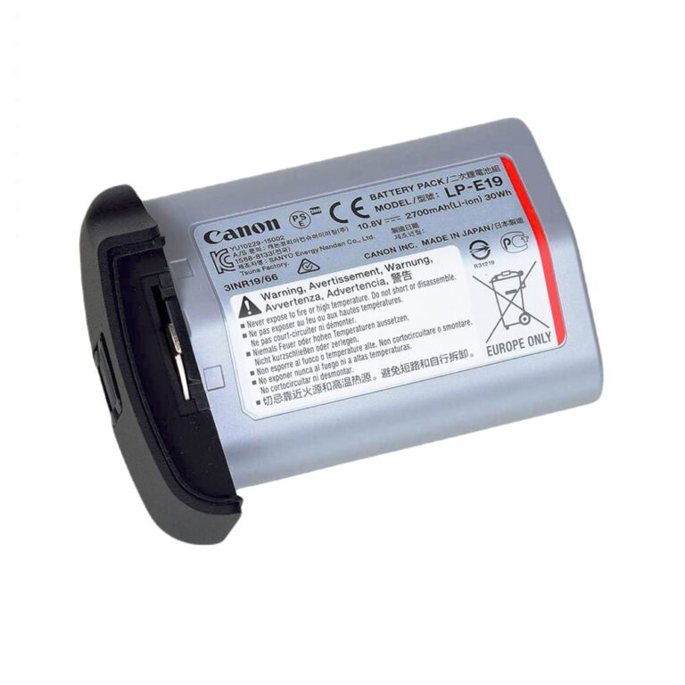 Canon LP-E19 battery for professional cameras, available at Camix UK.