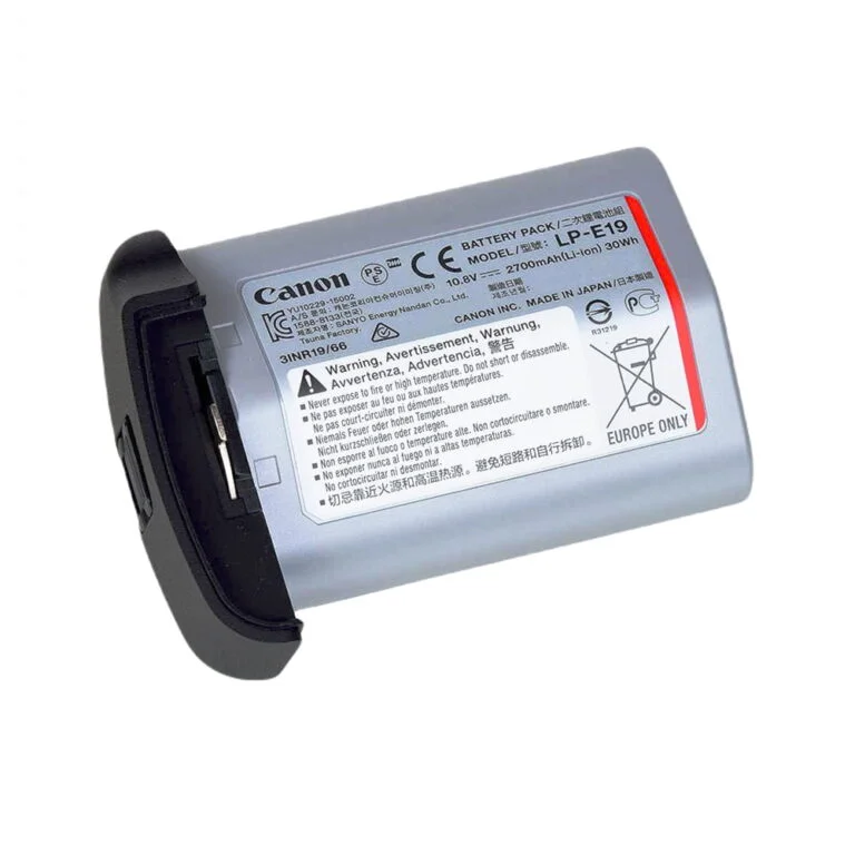 Canon LP-E19 battery for professional cameras, available at Camix UK.