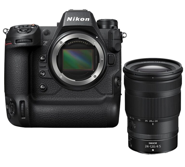 Nikon Z camera body with NIKKOR 24-120mm lens, ideal for professional photography.