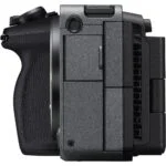 Side view of Sony FX30 digital cinema camera body, ideal for professional videography.
