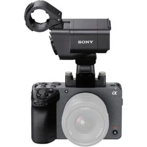 Sony FX30 camera with XLR handle unit, ideal for professional video recording.