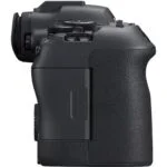 Side view of Canon R6 Mark II camera body, available at Camix UK.