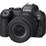 Canon EOS R6 Mark II with 24-105mm STM lens, ideal for professional photography.