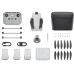 DJI Mini 3 Fly More Combo with drone, controller, batteries, propellers, and accessories.