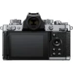 Nikon Z fc mirrorless camera with 28mm lens, rear view, available at Camix UK.